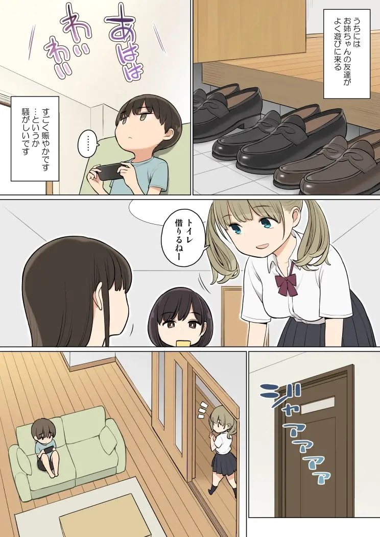 お姉ちゃんの友達がエッチな人ばかりだったから サンプル画像 1枚目