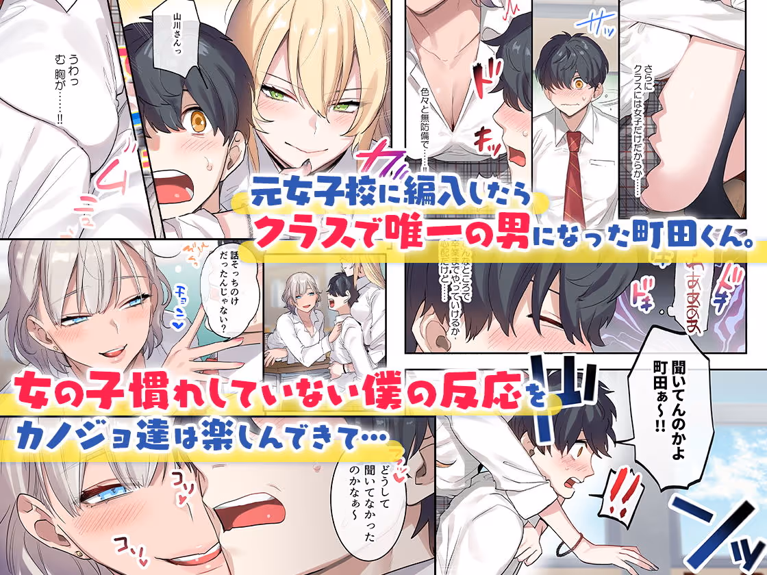 クラスで男は僕一人！？〜可愛いあの子達に囲まれて〜 サンプル画像 1枚目