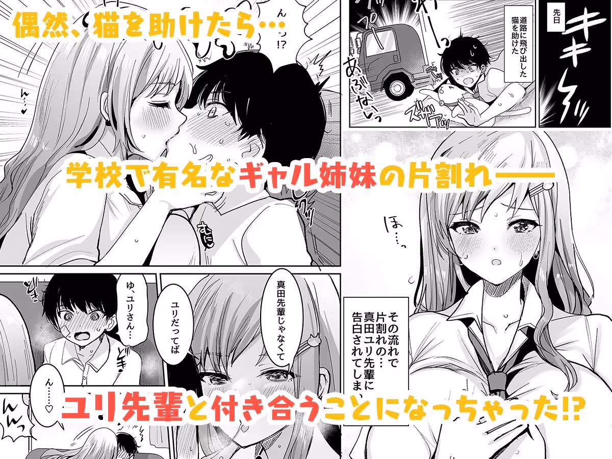 双子ギャルを僕のチンポで虜にしちゃった話。 サンプル画像 1枚目