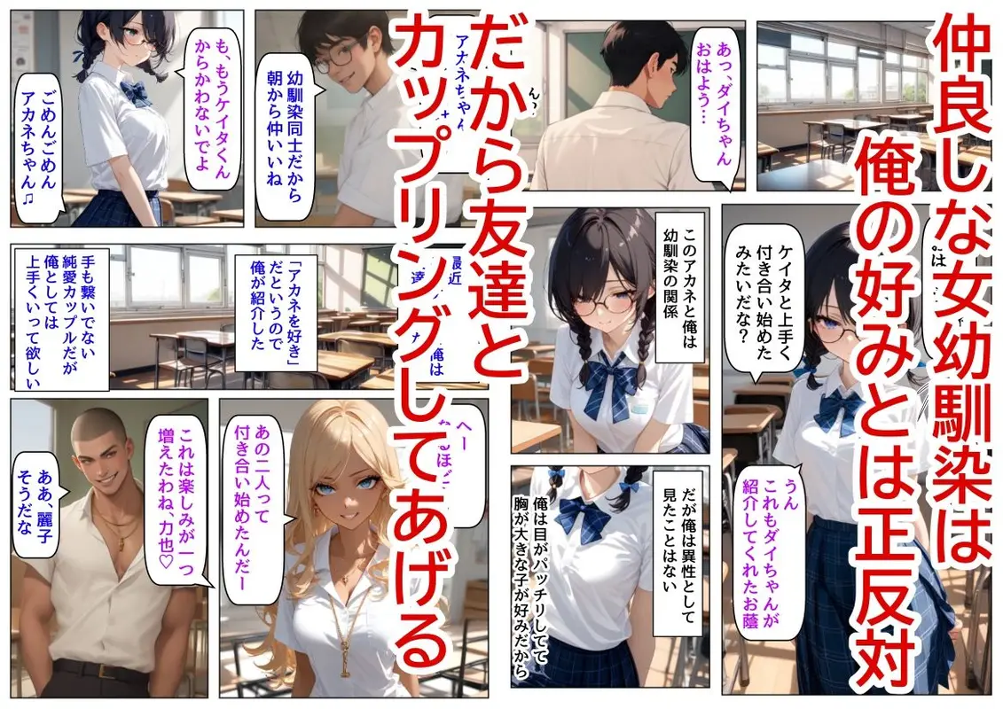 【強制の支配】実は地味巨乳だった幼馴染と、無理やりセッ●スさせられる