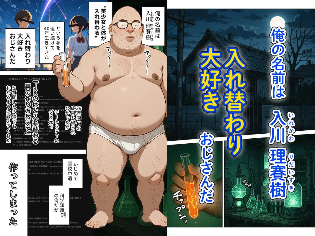 キモおじ⇔JK入れ替わり【1】この娘の人生台無しにしたろw サンプル画像 1枚目