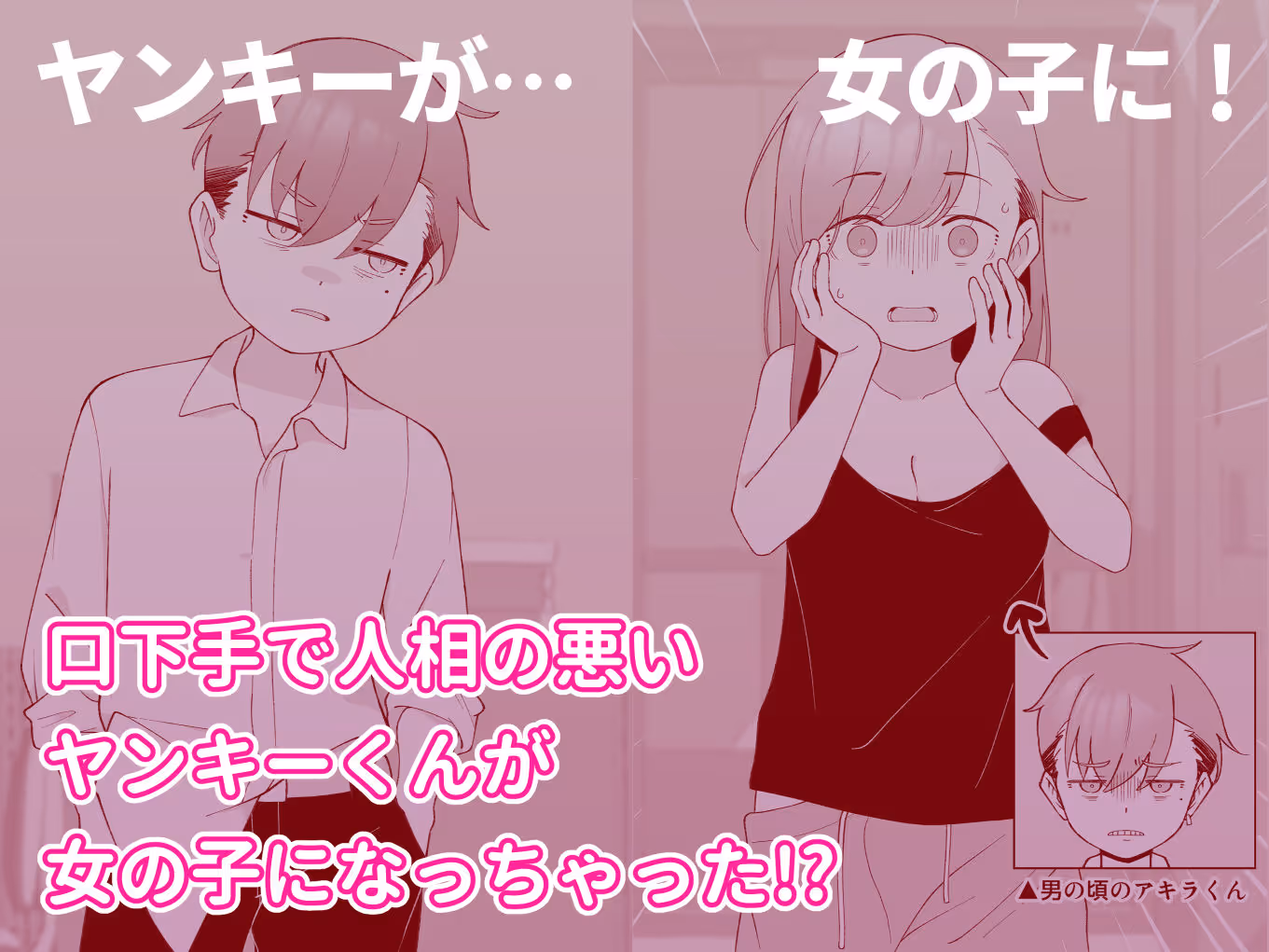 先生の彼女になる女の子になっちゃったヤンキー君  総集編完全版 サンプル画像 1枚目