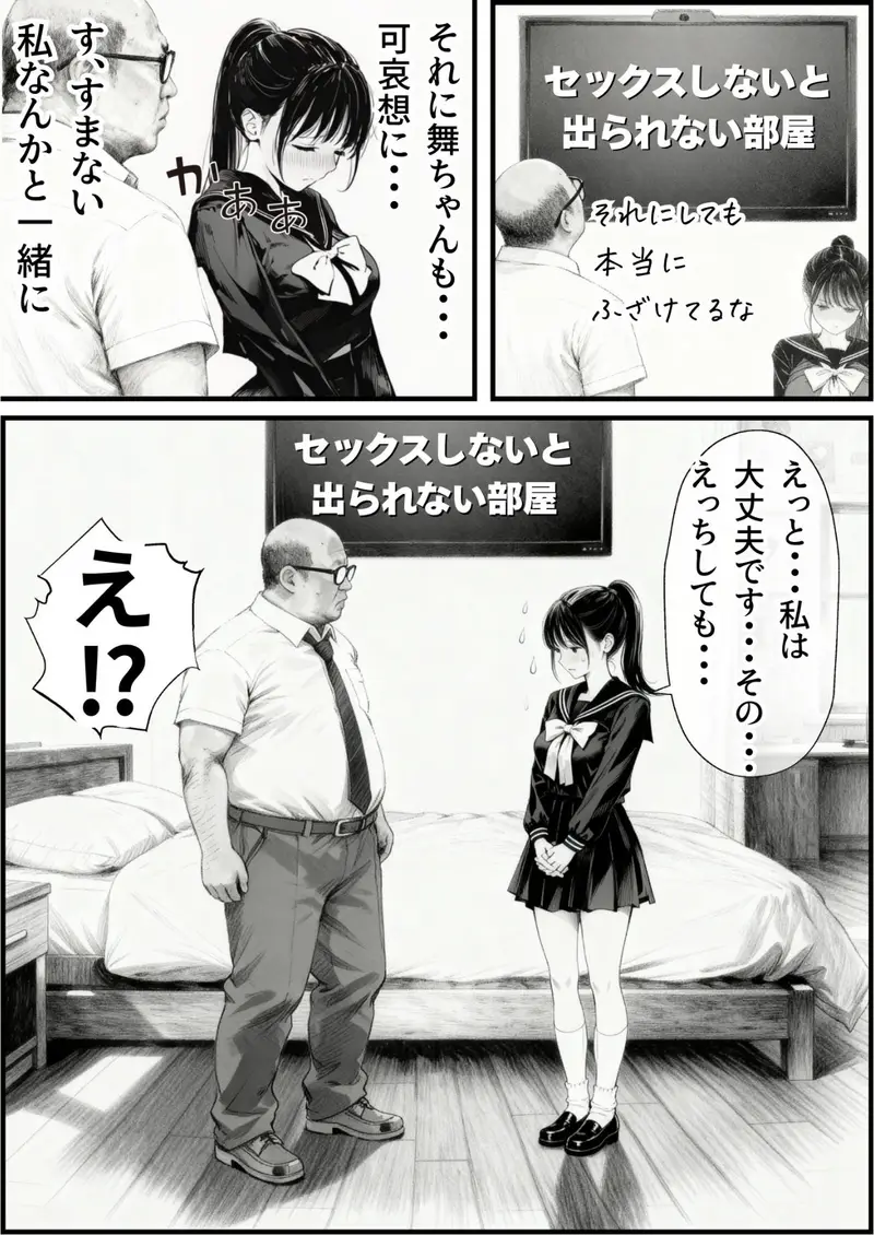 セックスしないと出られない部屋に娘の親友と閉じ込められたんだが・・・ サンプル画像 3枚目