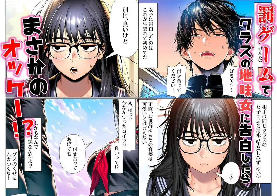 罰ゲームで地味ブスに嘘告白したら、孕ませちゃって結婚することになった サンプル画像 1枚目