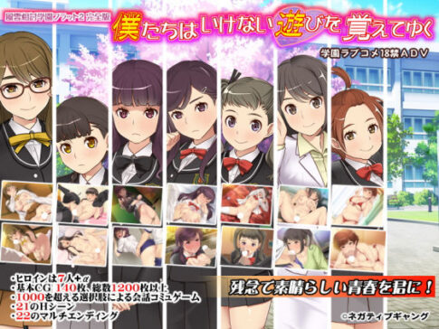 僕たちはいけない遊びを覚えてゆく〜風雲相討学園フラット2完全版〜 [ネガティブギャング][d_182725][パッケージ画像]