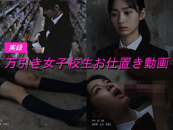 万引き女子校生のお仕置き謝罪動画 4 [Blue Frames][d_683048][パッケージ画像]